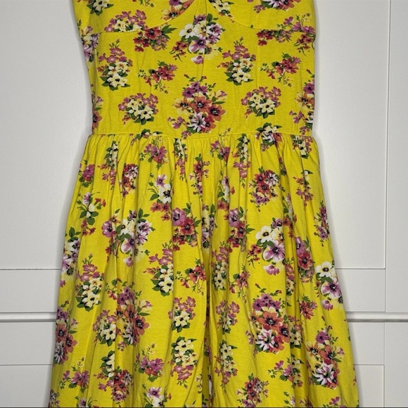 Y2K 2010s Aeropostale Mini Dress Sweetheart Floral Fairy Cottagecore Boho Whimsy - Picture 3 of 16